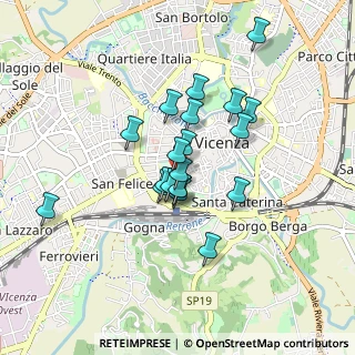 Mappa Via Gorizia, 36100 Vicenza VI, Italia (0.673)