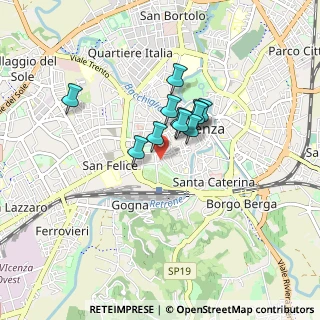 Mappa Via Gorizia, 36100 Vicenza VI, Italia (0.55545)