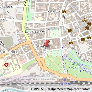 Mappa Via Battaglione Monte Berico, 42, 36100 Vicenza, Vicenza (Veneto)