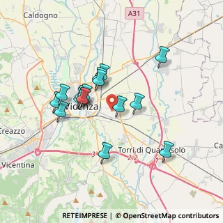 Mappa Via Barnaba Pizzardi, 36100 Vicenza VI, Italia (3.05867)