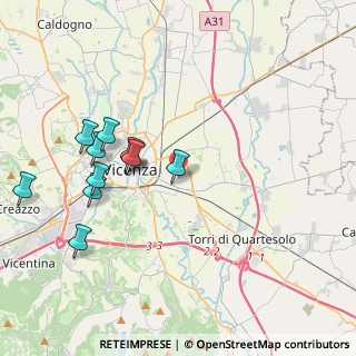 Mappa Via Barnaba Pizzardi, 36100 Vicenza VI, Italia (3.96727)