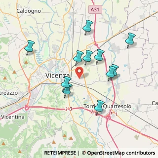 Mappa Via Barnaba Pizzardi, 36100 Vicenza VI, Italia (3.49091)