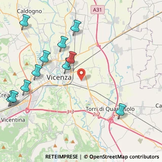 Mappa Via Barnaba Pizzardi, 36100 Vicenza VI, Italia (5.56667)