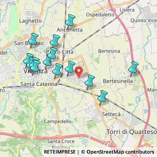 Mappa Via Barnaba Pizzardi, 36100 Vicenza VI, Italia (2.12071)
