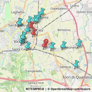 Mappa Via Barnaba Pizzardi, 36100 Vicenza VI, Italia (2.2205)