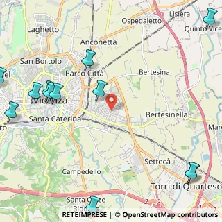 Mappa Via Barnaba Pizzardi, 36100 Vicenza VI, Italia (3.22083)
