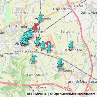 Mappa Via Barnaba Pizzardi, 36100 Vicenza VI, Italia (1.8935)