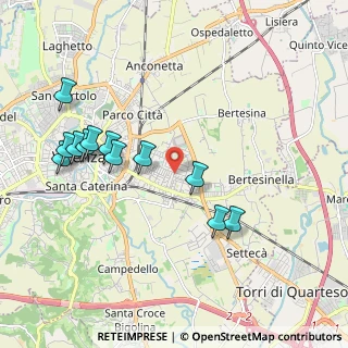 Mappa Via Barnaba Pizzardi, 36100 Vicenza VI, Italia (2.06583)