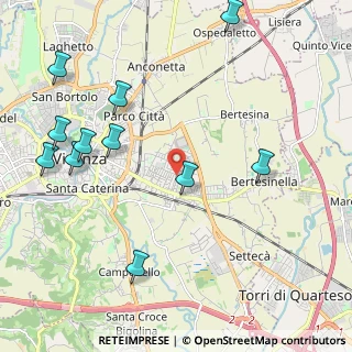 Mappa Via Barnaba Pizzardi, 36100 Vicenza VI, Italia (2.52273)