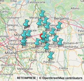 Mappa Via Piave, 20065 Inzago MI, Italia (10.614)
