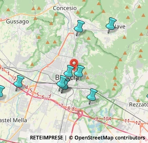 Mappa Via Enrico Tazzoli, 25128 Brescia BS, Italia (4.25273)