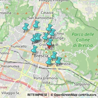 Mappa Via Enrico Tazzoli, 25128 Brescia BS, Italia (1.36231)