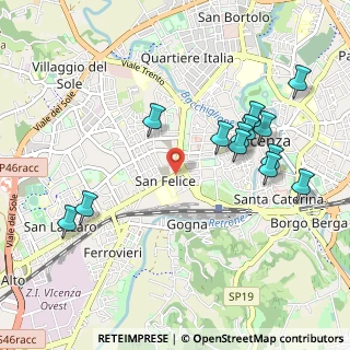 Mappa Corso dei Santi Felice e Fortunato, 36100 Vicenza VI, Italia (1.07231)