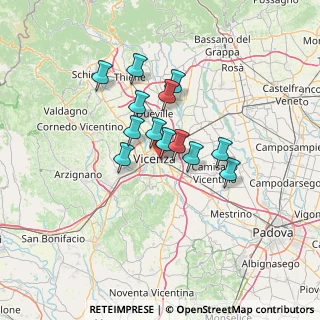 Mappa Presso BENZA, 36100 Vicenza VI, Italia (9.73846)