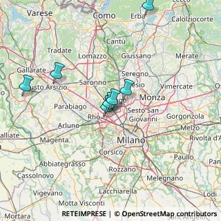 Mappa Via R. Zandonai, 20021 Bollate MI, Italia (32.81545)