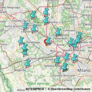 Mappa Via Giacomo Leopardi, 20005 Pogliano Milanese MI, Italia (9.275)