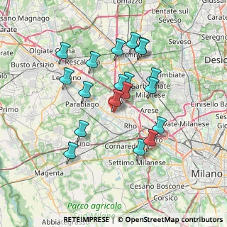 Mappa Via Giacomo Leopardi, 20005 Pogliano Milanese MI, Italia (6.66263)