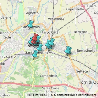 Mappa Via Bernardino Trebazio, 36100 Vicenza VI, Italia (1.29944)