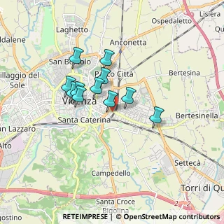 Mappa Via Bernardino Trebazio, 36100 Vicenza VI, Italia (1.31)
