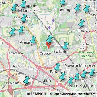 Mappa Via Dante Alighieri, 20021 Bollate MI, Italia (3.3035)
