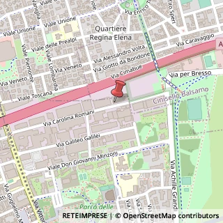 Mappa Via Romani Carolina, 59, 20091 Bresso, Milano (Lombardia)