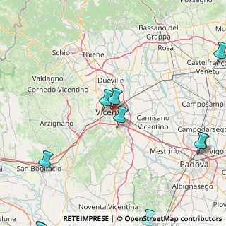 Mappa Via Bartolomeo Ruspoli, 36100 Vicenza VI, Italia (33.94667)