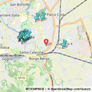 Mappa Via Bartolomeo Ruspoli, 36100 Vicenza VI, Italia (1.116)