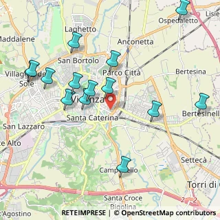 Mappa Via Bartolomeo Ruspoli, 36100 Vicenza VI, Italia (2.25)