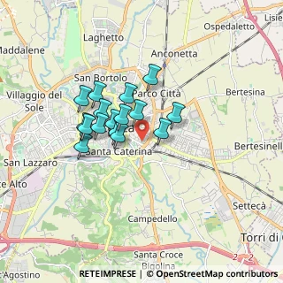 Mappa Via Bartolomeo Ruspoli, 36100 Vicenza VI, Italia (1.26688)