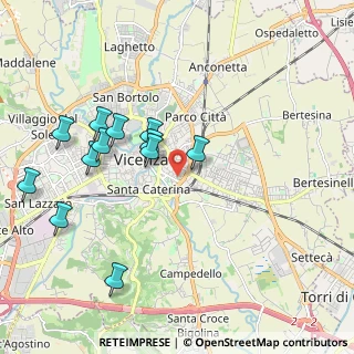 Mappa Via Bartolomeo Ruspoli, 36100 Vicenza VI, Italia (2.03333)