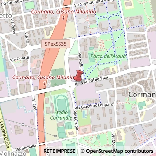 Mappa Via Fabio Filzi, 19, 20032 Cormano, Milano (Lombardia)