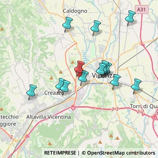 Mappa Via G. Soldà, 36100 Vicenza VI, Italia (3.56643)