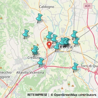 Mappa Via G. Soldà, 36100 Vicenza VI, Italia (3.16667)