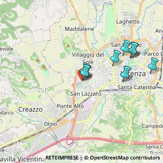 Mappa Via G. Soldà, 36100 Vicenza VI, Italia (1.93273)