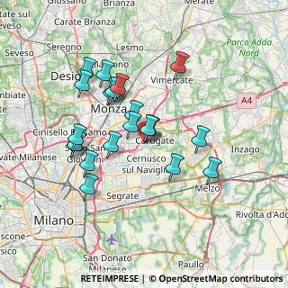 Mappa SP 208, 20061 Carugate MI, Italia (6.453)