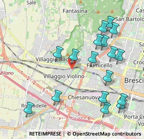 Mappa Via Prima Quartiere la Famiglia, 25126 Brescia BS, Italia (2.25176)