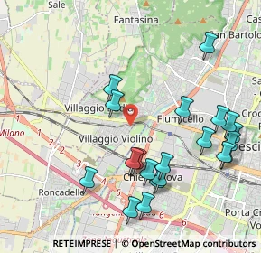 Mappa Via Prima Quartiere la Famiglia, 25126 Brescia BS, Italia (2.2365)