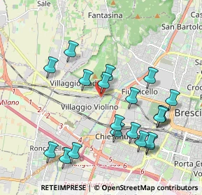 Mappa Via Prima Quartiere la Famiglia, 25126 Brescia BS, Italia (2.062)