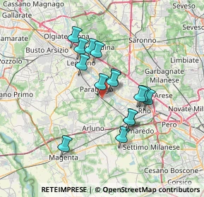 Mappa Via Po, 20015 Parabiago MI, Italia (5.72267)