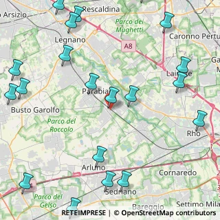 Mappa Via Po, 20015 Parabiago MI, Italia (6.1965)
