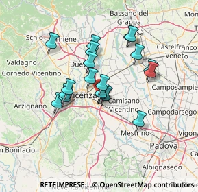 Mappa 36050 Villaggio Montegrappa VI, Italia (11.12474)