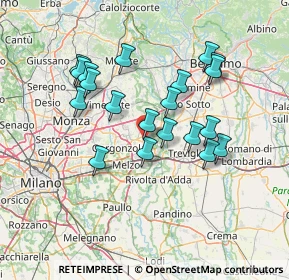 Mappa Via G. Leopardi, 20065 Inzago MI, Italia (12.887)