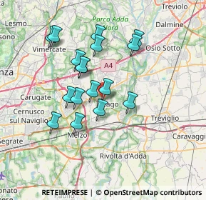 Mappa Via G. Leopardi, 20065 Inzago MI, Italia (6.15941)