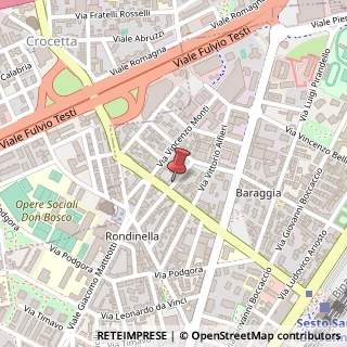 Mappa Via Giuseppe Giusti,  62, 20099 Sesto San Giovanni, Milano (Lombardia)