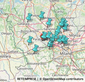 Mappa Via Giorgio Perlasca, 20014 Nerviano MI, Italia (10.881)