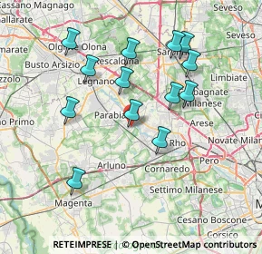 Mappa Via Giorgio Perlasca, 20014 Nerviano MI, Italia (7.11077)