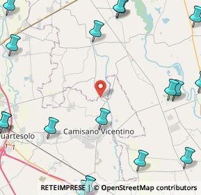 Mappa Via Alpiero, 36043 Camisano vicentino VI, Italia (7.0845)