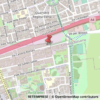 Mappa Via C. Romani, 61, 20091 Bresso, Milano (Lombardia)