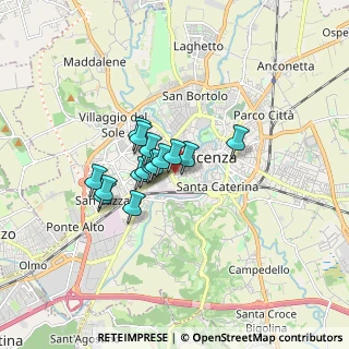 Mappa Via Napoli, 36100 Vicenza VI, Italia (1.098)