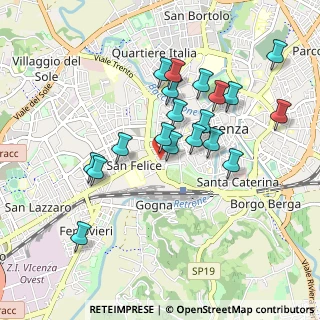 Mappa Via Napoli, 36100 Vicenza VI, Italia (0.868)
